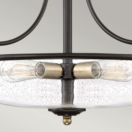 Semiplafón de techo Griffin (3 luces)