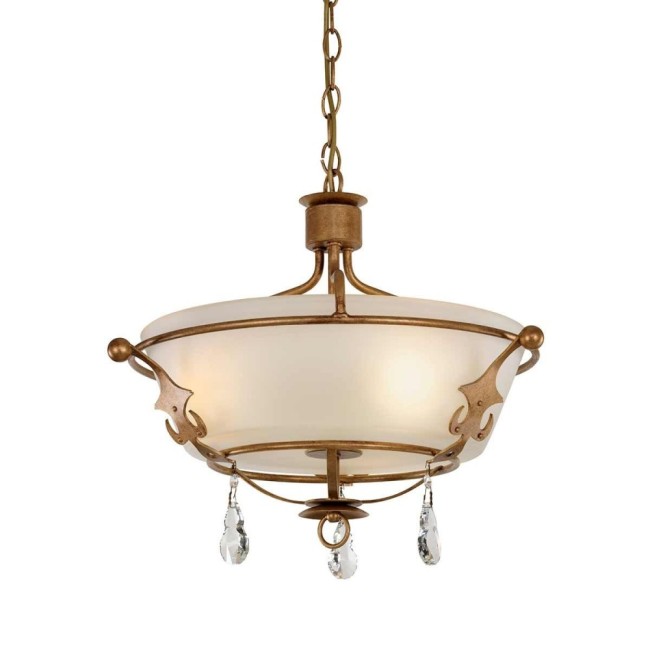 Semiplafón de techo Windsor (3 luces)