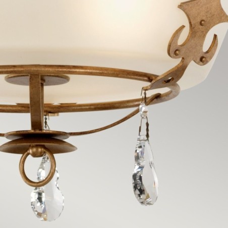 Semiplafón de techo Windsor (3 luces)