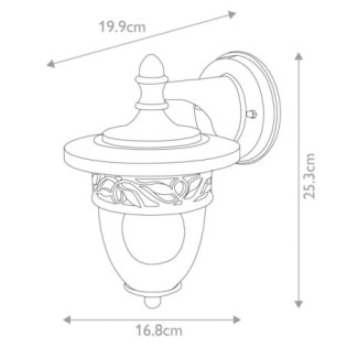 Aplique de pared de exterior Burford