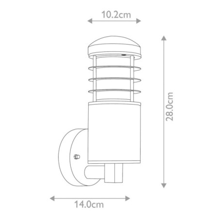 Aplique de pared de exterior Poole