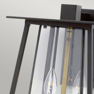 Aplique de pared de exterior Walker (2 luces)