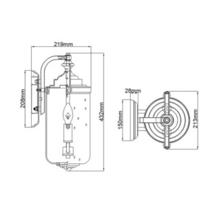 Aplique de pared de...