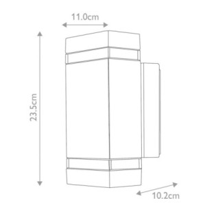 Aplique de pared de exterio...