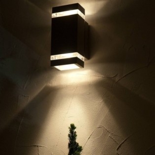 Aplique de pared de exterio LED Jannik (2x3.8W)