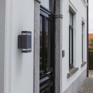 Aplique de pared de exterio LED Jannik (2x3.8W)
