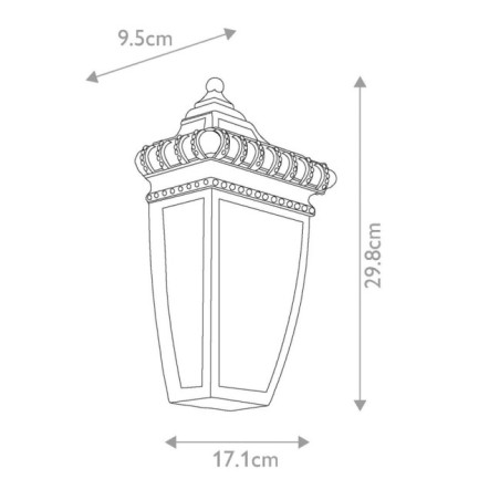 Aplique de pared de exterior Venetian Rain