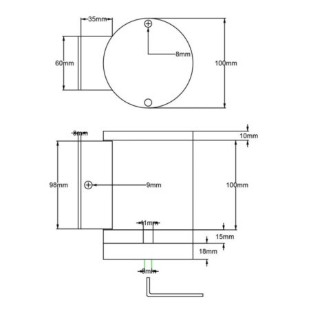 Aplique de pared de exterior Magnus