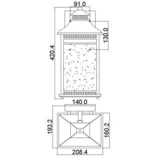Aplique de pared de...