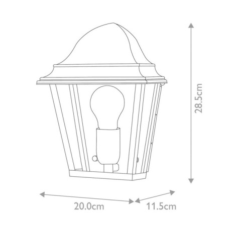 Aplique de pared de exterior St James