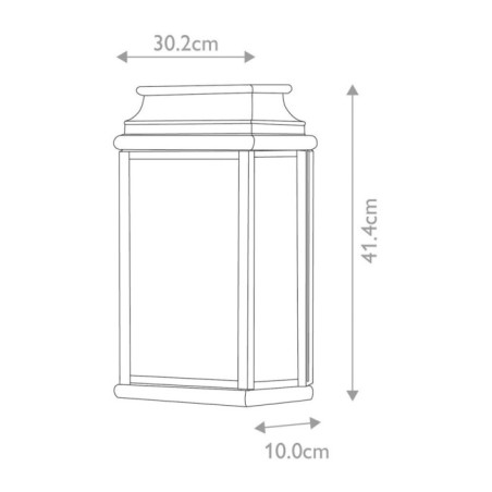 Aplique de pared de exterior St Martins (2 luces)