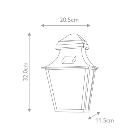 Aplique de pared de exterior St Pauls