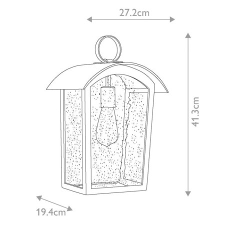 Aplique de pared de exterior Hodges L