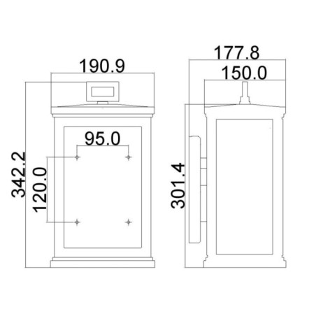 Aplique de pared de exterior Roscoe M