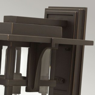 Aplique de pared de exterior Manhattan L