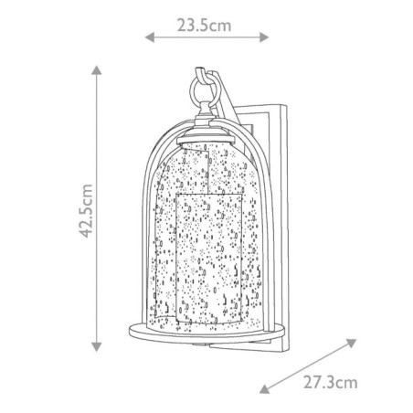 Aplique de pared de exterior Quincy M