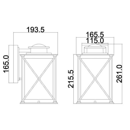 Aplique de pared de exterior Argyle S