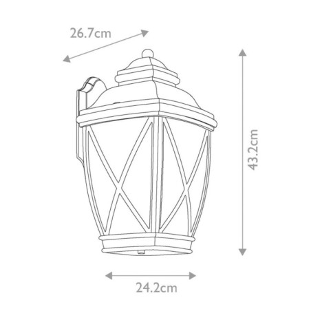 Aplique de pared de exterior Tangier L