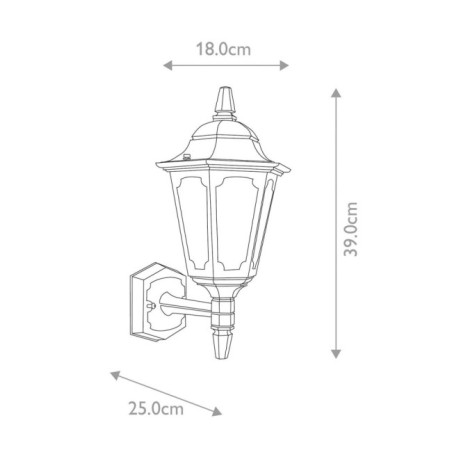 Aplique de pared de exterior Parish Mini I