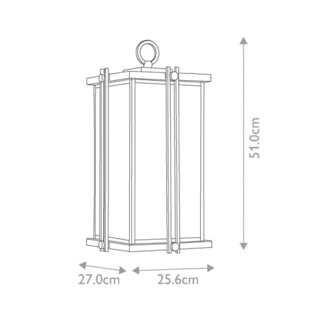 Aplique de pared de exterior Goldenrod L