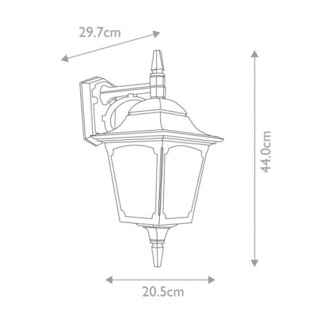 Aplique de pared de exterior Chapel II