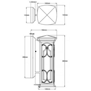 Aplique de pared de...