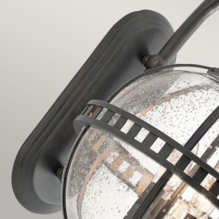 Aplique de pared de exterior Halleron (3 luces)