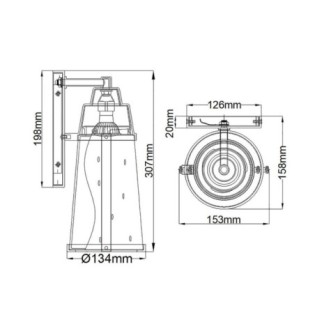 Aplique de pared de...