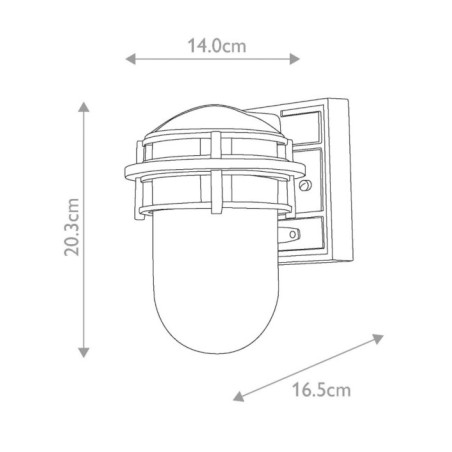 Aplique de pared de exterior Reef Mini