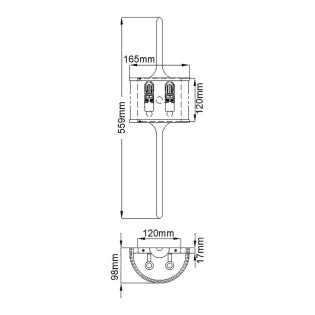 Aplique de baños Mona