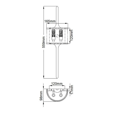 Aplique de baños Mona