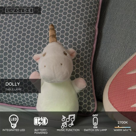 Lámpara infantil con música LED Dolly Unicorno (3W)