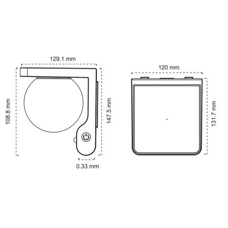 Aplique de exterior LED Surfe Solar (3W)
