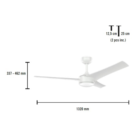 Ventilador de techo LED Maestrale CCT (18W)