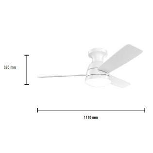 Ventilador de techo LED Bali CCT (18W)