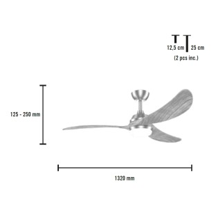 Ventilador de techo LED Brisote CCT (18W)