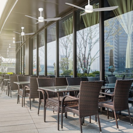 Ventilador de techo de exterior LED Caurus CCT Dim (20W)