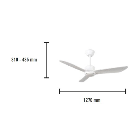 Ventilador de techo de exterior Caurus