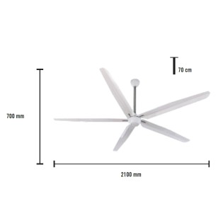 Ventilador de techo industrial Haruka