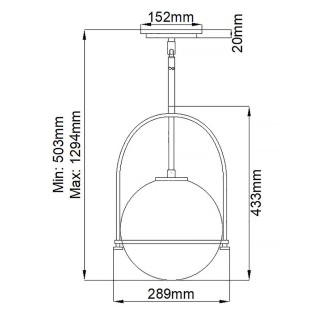 Lámpara de techo Somerset Opal