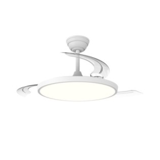 Ventilador LED aspas retráctiles Cookie CCT Dim (60W)