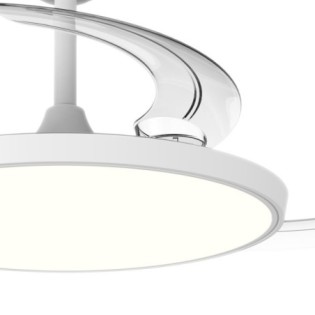 Ventilador LED aspas retráctiles Cookie CCT Dim (60W)