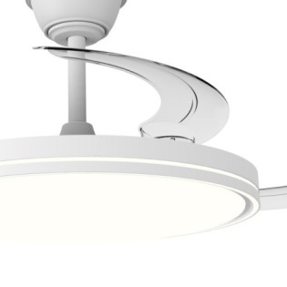 Ventilador LED aspas retráctiles Land CCT Dim (60W)