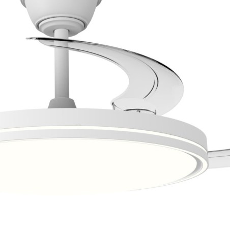 Ventilador LED aspas retráctiles Land CCT Dim (60W)