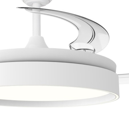 Ventilador LED aspas retráctiles Glow Evo CCT Dim (60W)