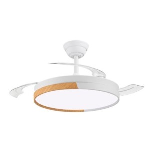 Ventilador LED aspas retráctiles Ecoro CCT Dim (48W)