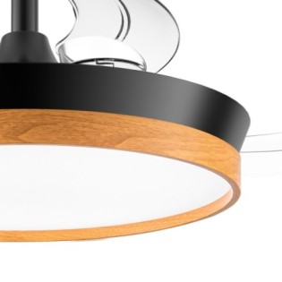 Ventilador LED aspas retráctiles Paneco Mini CCT Dim (39W)