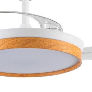 Ventilador LED aspas retráctiles Paneco Mini CCT Dim (39W)