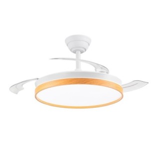 Ventilador LED aspas retráctiles Paneco CCT Dim (48W)