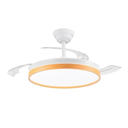 Ventilador LED aspas retráctiles Paneco CCT Dim (48W)